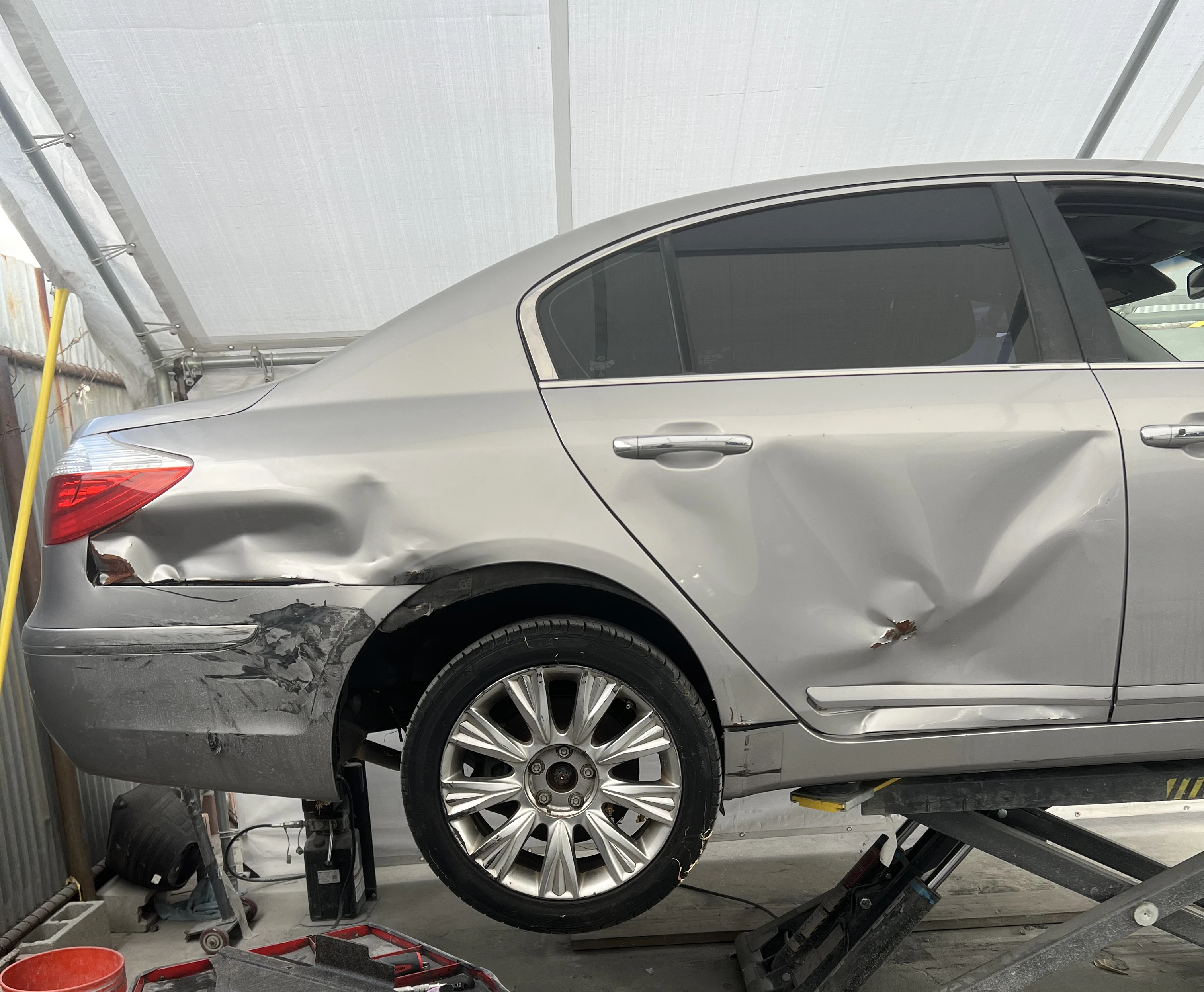 Before auto body repair